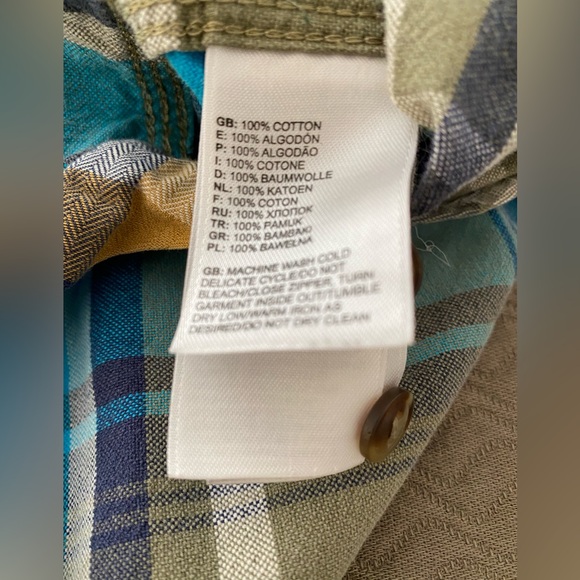 The North Face mens long sleeve plaid flannel heavy weight button up warm shirt - Picture 13 of 13